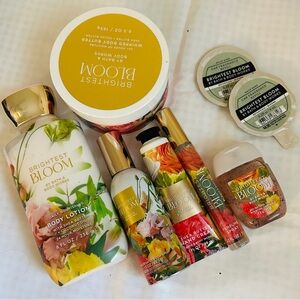 Bath & Body Works Brightest Bloom Collection - Green, Yellow, Red